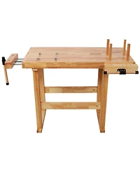 Streamdale Furniture 40" Wood Workbench with Handle and Storage