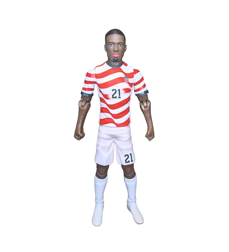 Banbo Toys Sockers 2026 Usmnt Tim Weah 8" Collectible Soccer Action Figure