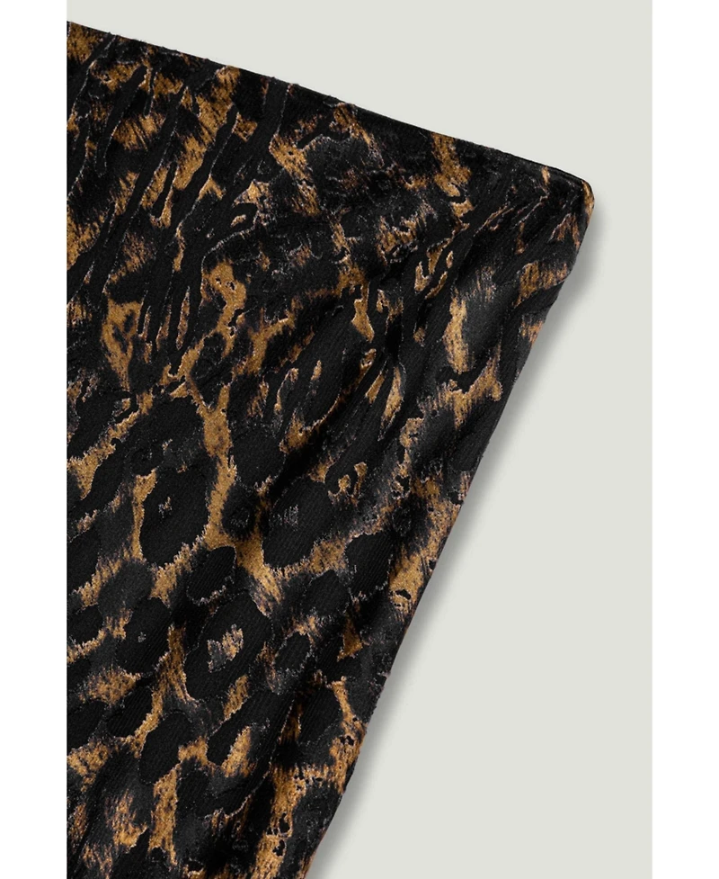 Nocturne Women's Printed Leopard Midi Skirt