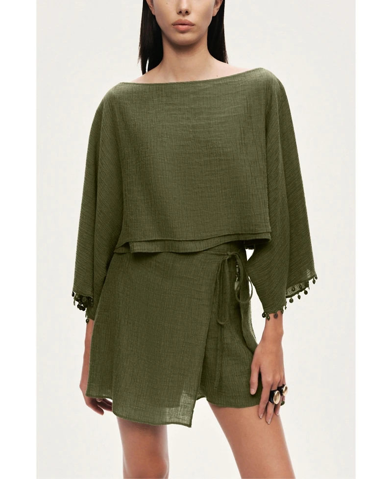 Nocturne Women's Wrap Mini Skirt