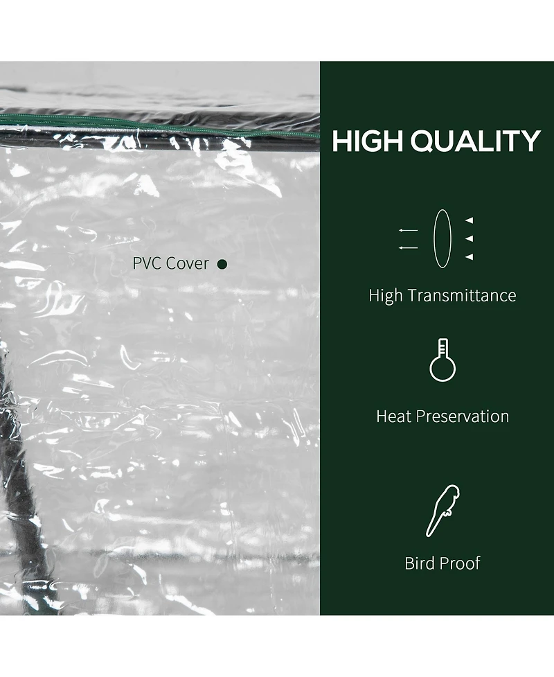 Outsunny 4' x 2' x 2' Mini house with 2 Top Windows