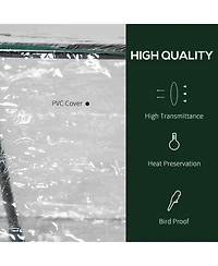 Outsunny 4' x 2' x 2' Mini house with 2 Top Windows