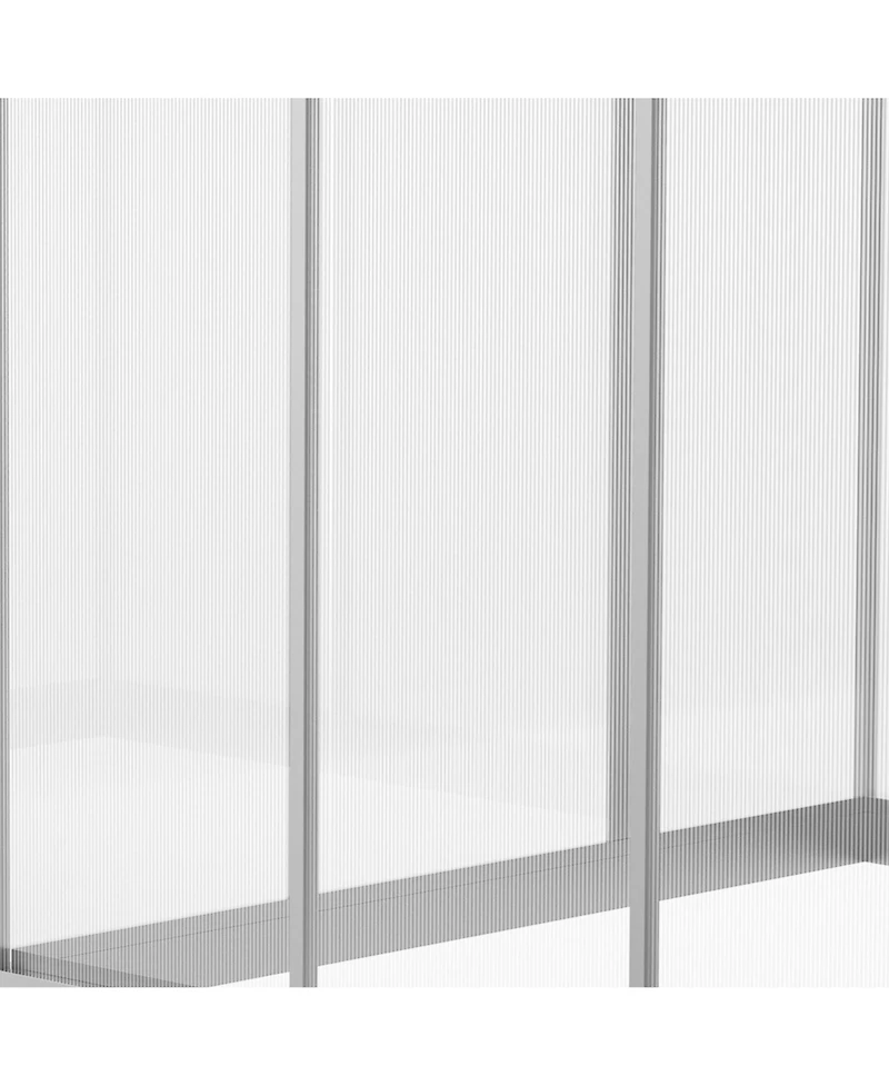 Outsunny 6' x 6' Portable Outdoor Walk-In Garden house w/ Roof Vent