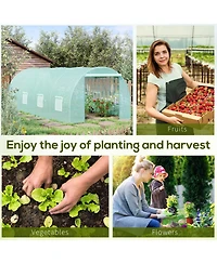 Outsunny 20x10x7ft Heavy Duty Walk-in house Outdoor Plant Vegetables Grow