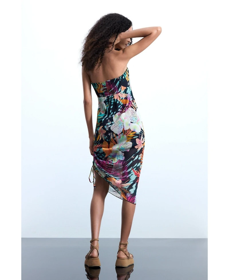 Desigual Women's Tropical Bandeau Dress