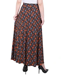 Ny Collection Women's Maxi Skirt with sash waist tie