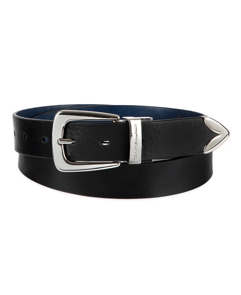 Tommy Hilfiger Women's 2-In-1 Reversible Modern Casual Western Leather Belt