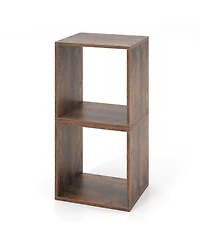 Slickblue Cube Storage Organizer Set of 2-White