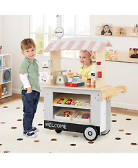 Slickblue Toy Cart Play Set with Pos Machine and Lovely Scale
