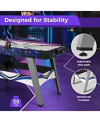 Slickblue Air Powered Hockey Game Table with 2 Pushers and Pucks