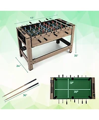 Slickblue Swivel Game Table 2-in-1 for Teens and Adults, Fun Activity Table