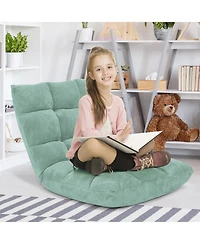 Gouun 14-Position Adjustable Cushioned Floor Chair with Steel Frame