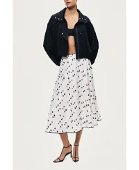 Nocturne Women's High-Neck Gathered Jacket