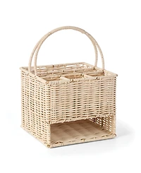 Oneida 24 Seven Outdoor Living Real Rattan Flatware Storage Caddy