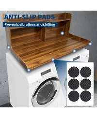 Homfan 2-Tier Washer and Dryer Countertop Organizer Shelf - Space-Saving Laundry Room Storage