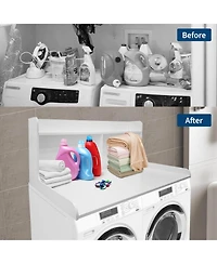 Homfan 2-Tier Washer and Dryer Countertop Organizer Shelf - Space-Saving Laundry Room Storage