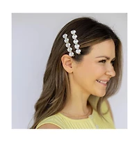 Headbands of Hope Women's Barrette Hair Clip Set of 2 - Pearl White