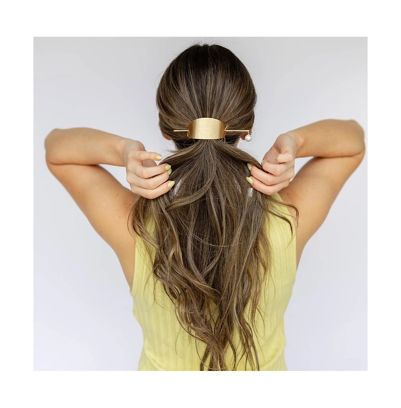 Headbands of Hope Women's Pearl Drop Ponytail Hair Cuff