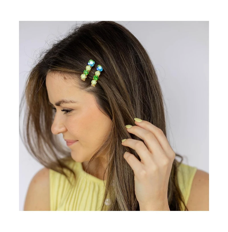 Headbands of Hope Women's Small Barrette Hair Clip - Jade Green