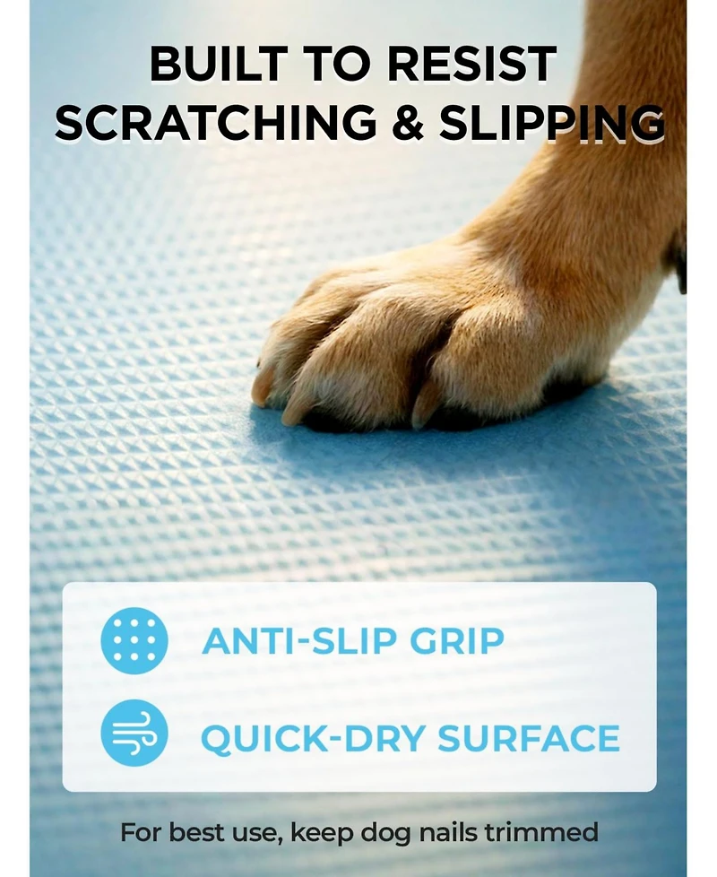 Aronkl Foldable Collapsible Dog Pool with Non Slip Base