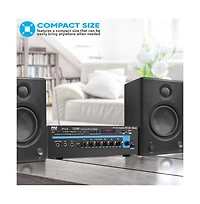 Pyle 120W Bluetooth Microphone Pa Mono Amplifier with Usb/Sd/Fm