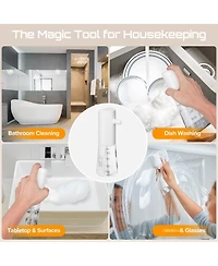 Aronkl Electric Foaming Shampoo Dispenser with Scalp Brush Rechargeable IPX8 MultiPurpose