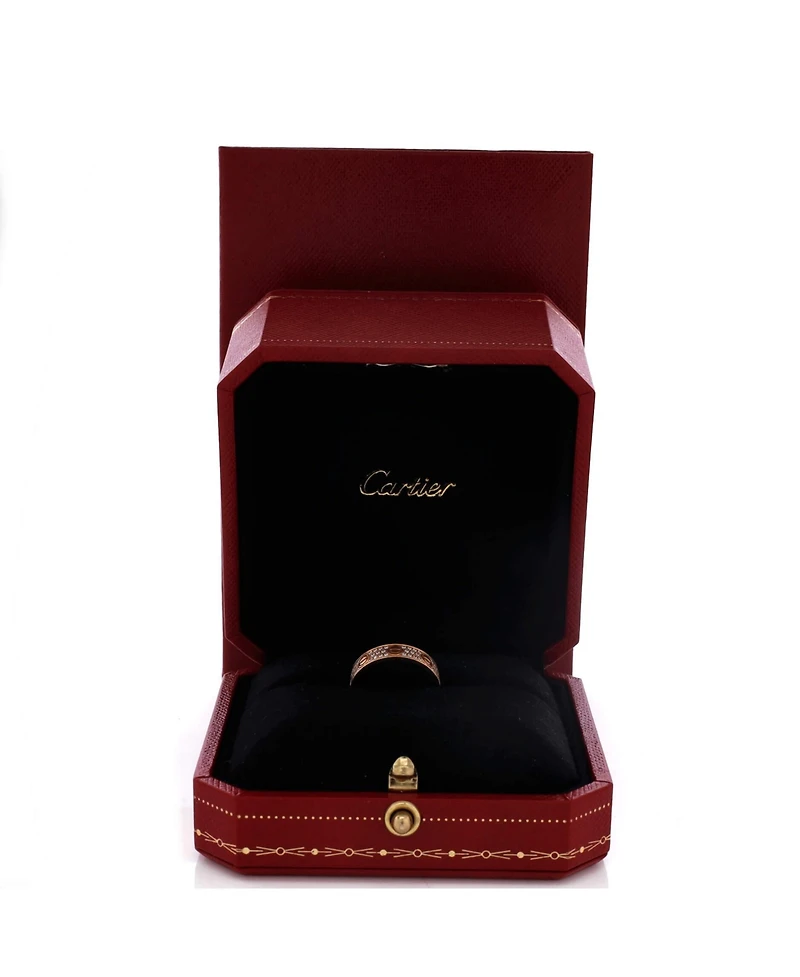 Pre-Owned Cartier Love Wedding Band Pave Diamonds Ring