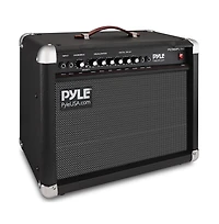 Pyle 40W Portable Electronic Guitar Amplifier with High-Definition Speaker - Lightweight Wood Construction