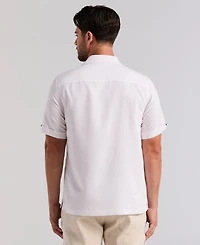 Cubavera Men's Palm Print Short-Sleeve Button-Down Shirt