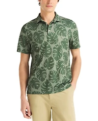 Nautica Men's Short-Sleeve Frond Print Golf Polo Shirt