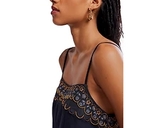 Free People Women's Sleeveless Square Neck Mini Dress