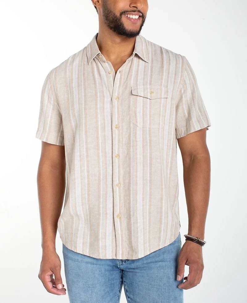 Liverpool Los Angeles Men's Short-Sleeve Button-Up Shirt