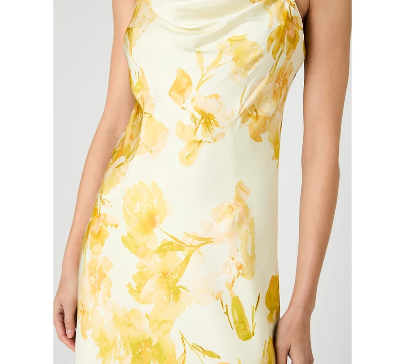 French Connection Women's Printed Cowl Neck Dress