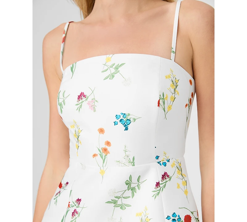 French Connection Women's Sleeveless Straight Neck Top