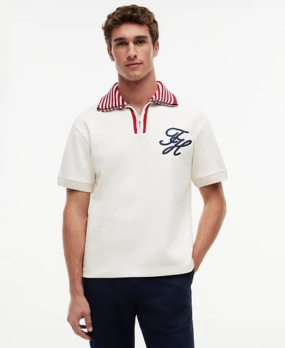 Tommy Hilfiger Men's Regular-Fit Zip Polo Shirt