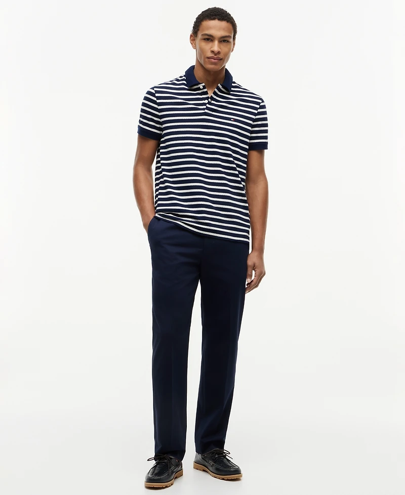 Tommy Hilfiger Men's Stripe Regular-Fit Polo Shirt