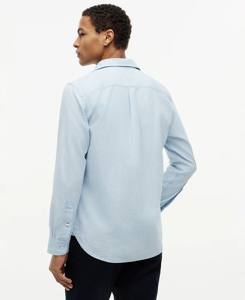 Tommy Hilfiger Men's Chambray Solid Shirt