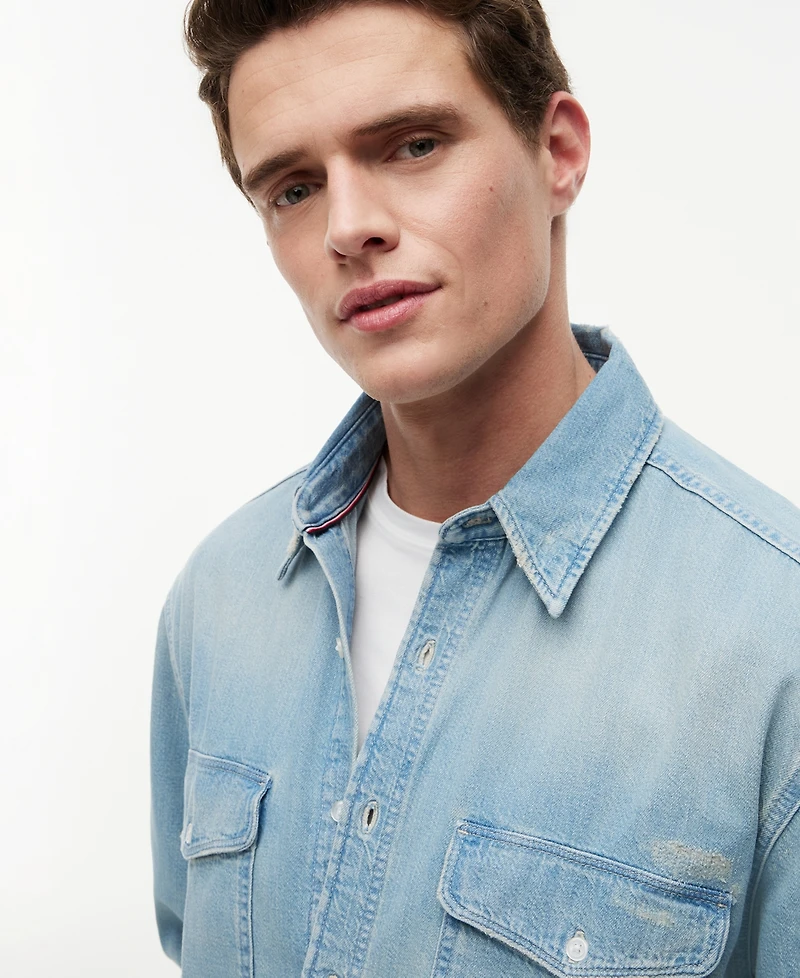 Tommy Hilfiger Men's Regular-Fit Indigo Shirt