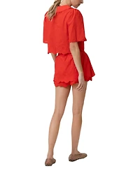 Line & Dot Women's Rou Short-Sleeve Shirt