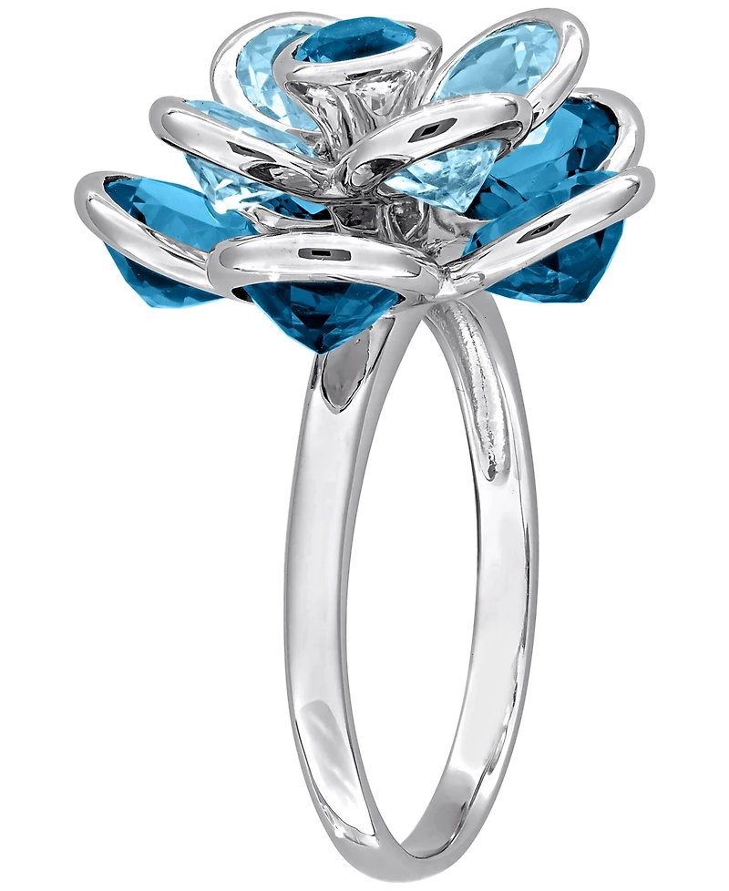 Macy's Blue Topaz (7-1/3 ct. t.w.) Ring Sterling Silver