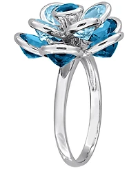 Macy's Blue Topaz (7-1/3 ct. t.w.) Ring Sterling Silver