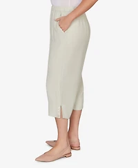 Alfred Dunner Plus Vintage Charm Front Pocket Capri Pants