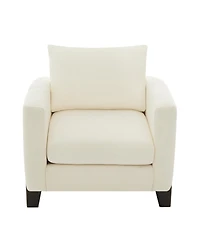 Streamdale Furniture Cloud Sofa Set with Rubberwood Legs