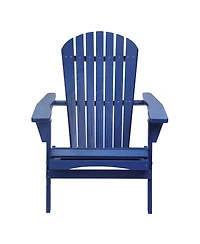 Jiallo Grand Collection Folding Large Adirondack Chair Pine Wood