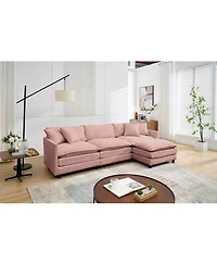 Streamdale Furniture L-Shaped Modular Chenille Sofa
