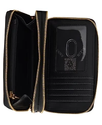 Anne Klein Double Zip Mini Around with Charm Wallet