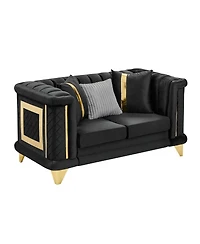 Streamdale Furniture Loveseat Sofa Trim and Pillows