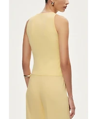 Nocturne Women's Floral Cut-Out Knit Top