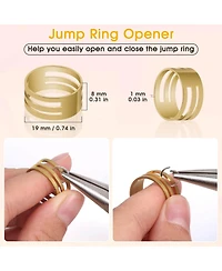 Gnuadz 4600pcs Jump Rings Open Close Tools Jewelry Making Necklace Repair Kit