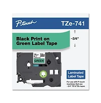 Brother P-Touch TZE741 0.7 in. x 26.2 ft. TZe Standard Adhesive Laminated Labeling Tape